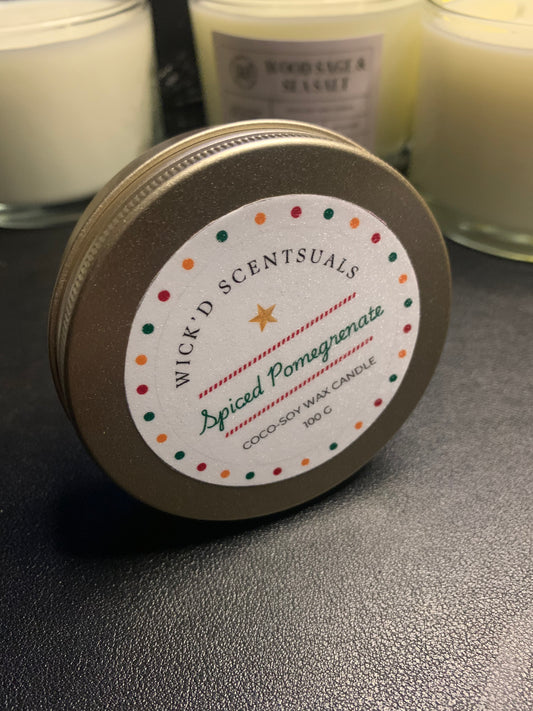 Spiced Pomegranate - Wick'd Scentuals Candle Co.