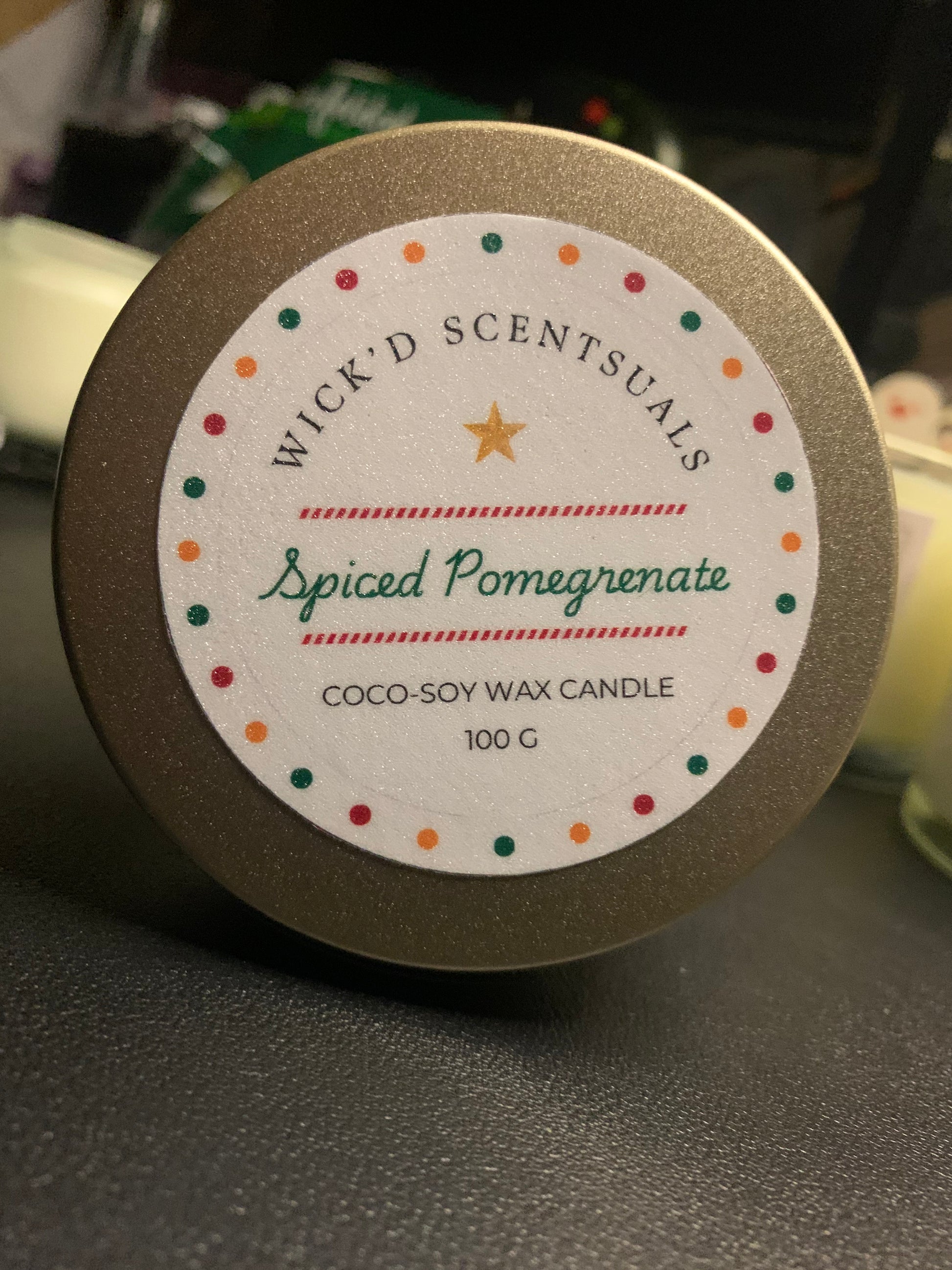 Spiced Pomegranate - Wick'd Scentuals Candle Co.