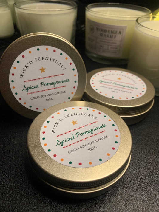 Spiced Pomegranate - Wick'd Scentuals Candle Co.