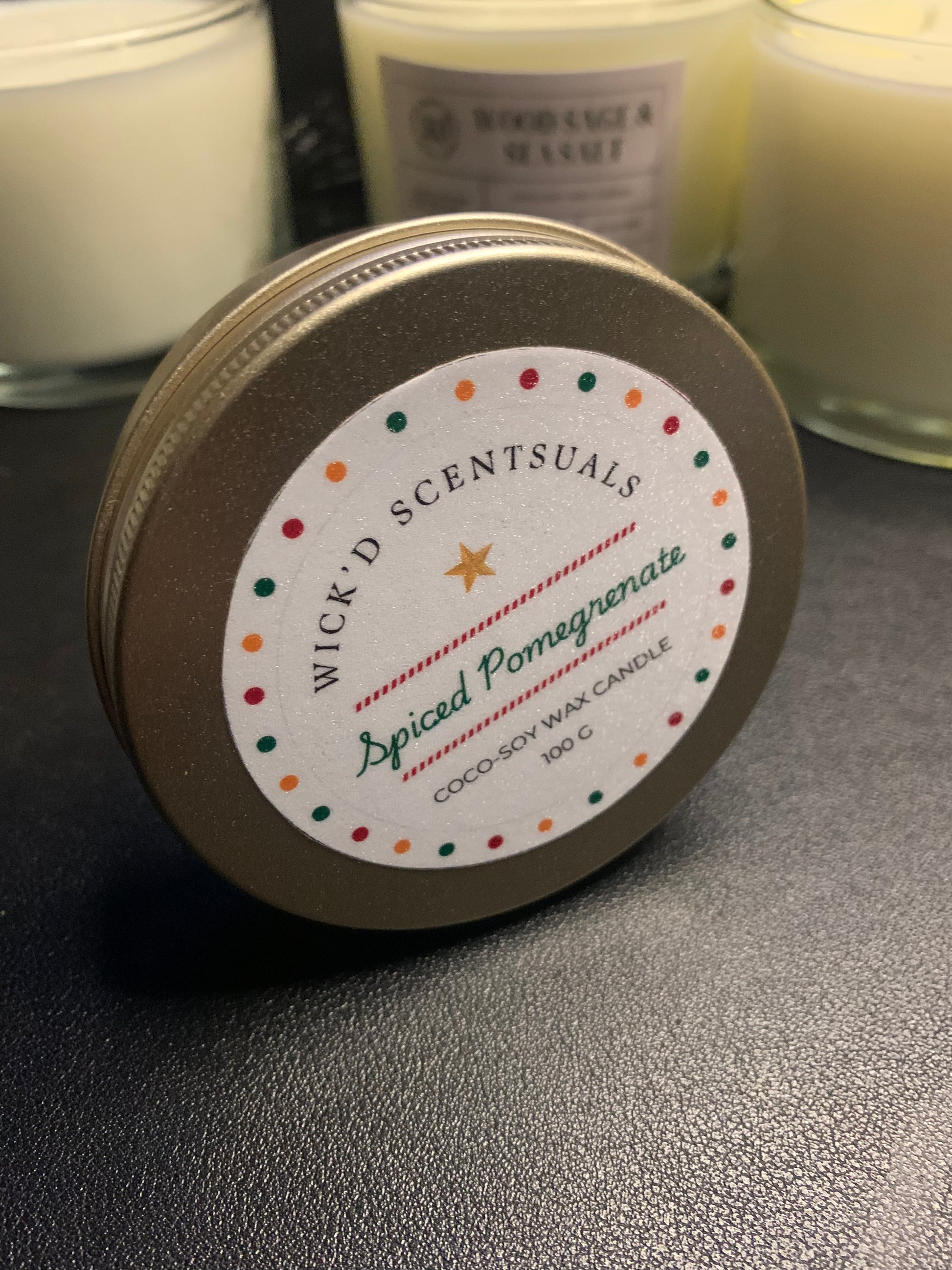 Spiced Pomegranate - Wick'd Scentuals Candle Co.