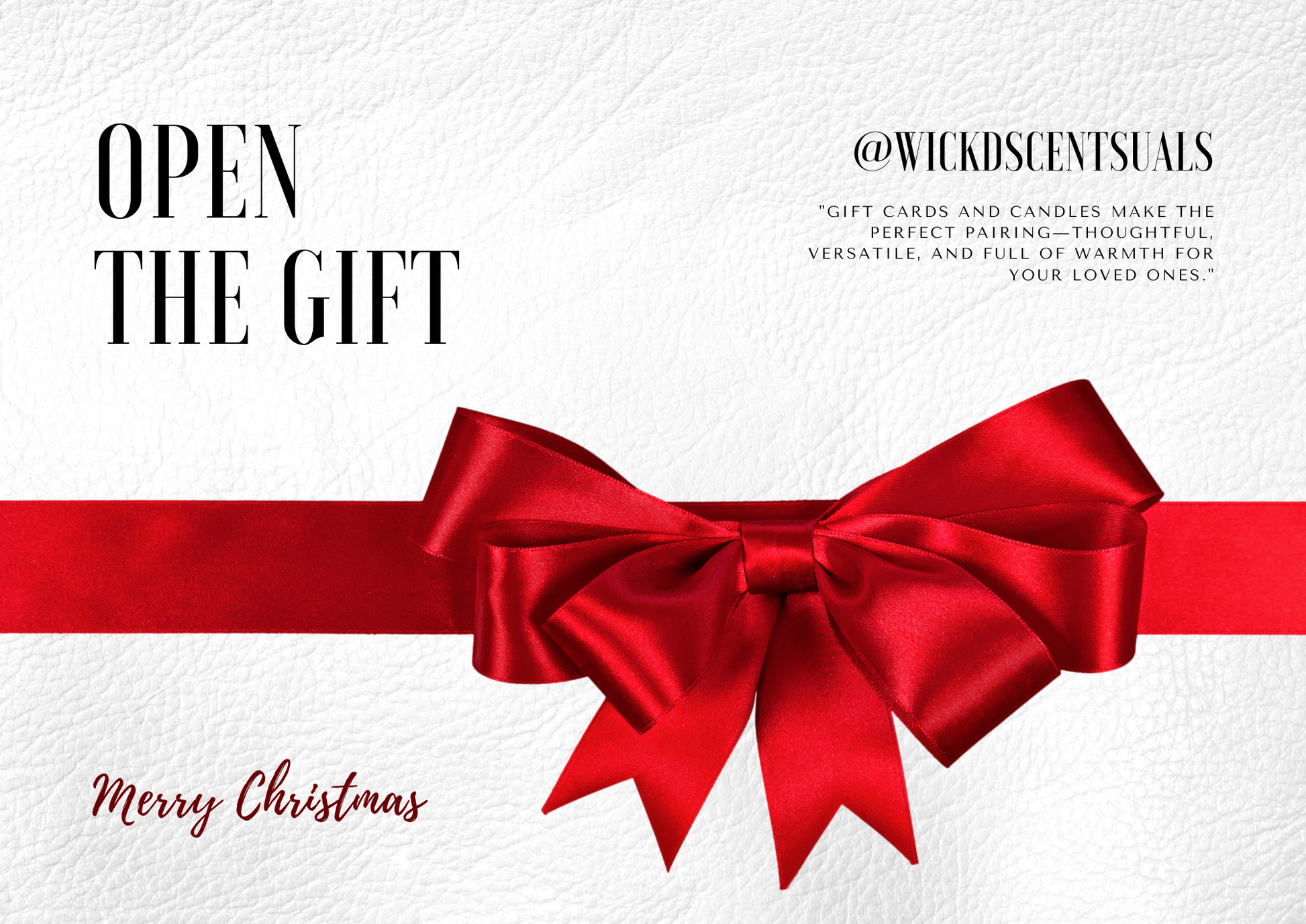 Wick'd Scentsuals Candle Co. Gift Card - Wick'd Scentuals Candle Co.